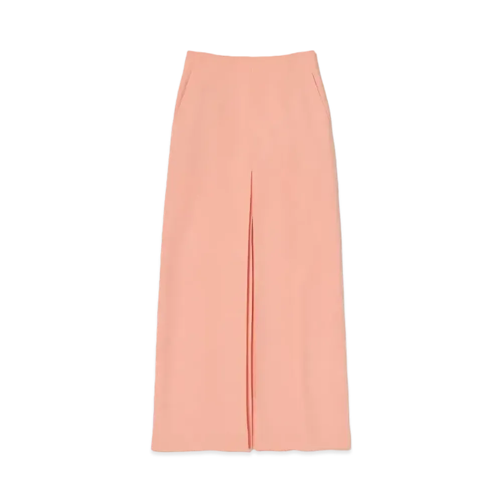 AURALEE Tense Wool Double Cloth Skirt "Salmon Pink"