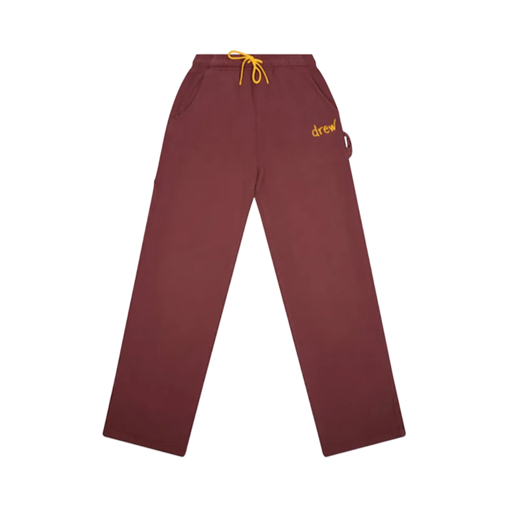 Drew House Scribble Carpenter Sweatpant "Faded Maroon"