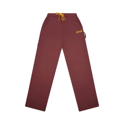 Drew House Scribble Carpenter Sweatpant "Faded Maroon"