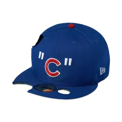 NEW ERA x OFF-WHITE x MLB CHICAGO CUBS CAP "Blue Red"