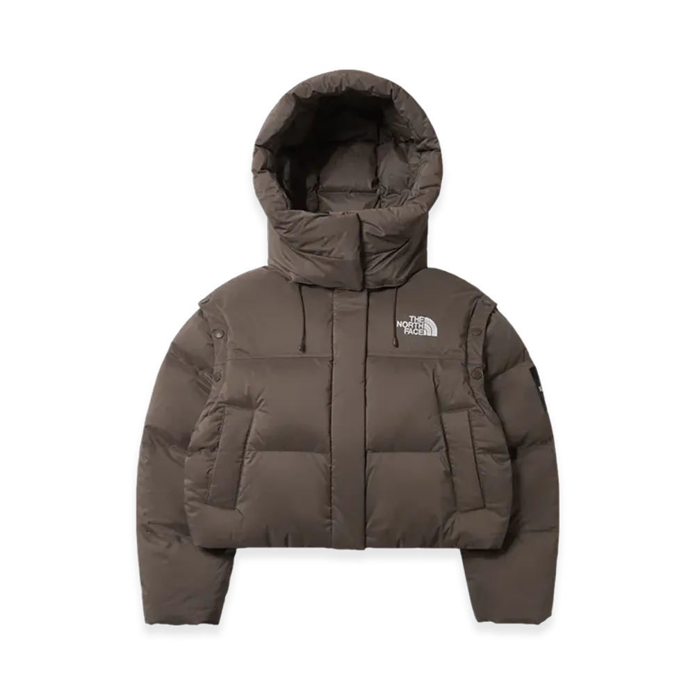 The North Face Novelty Nuptse Detachable RDS Down Jacket (W) "Brown"