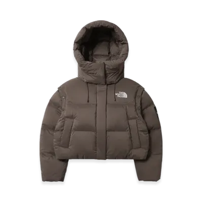The North Face Novelty Nuptse Detachable RDS Down Jacket (W) "Brown"