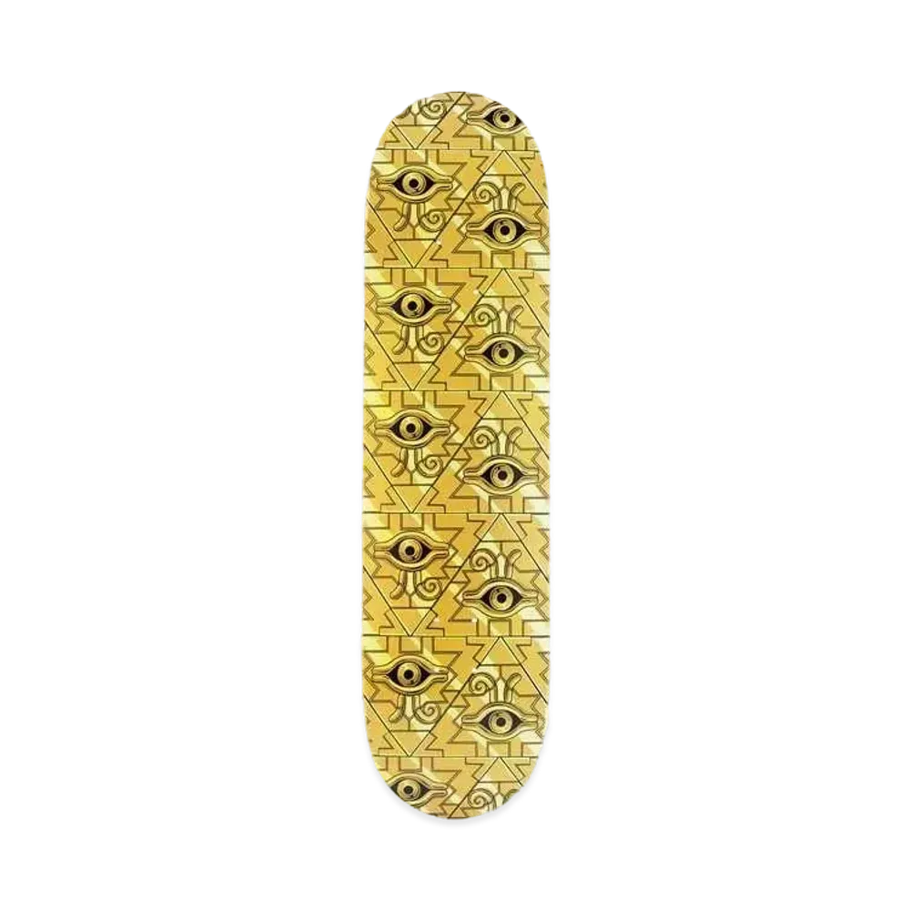 Bearbrick MLE Yu-Gi-Oh Duel Monsters Skateboard Deck "Millennium Puzzle"