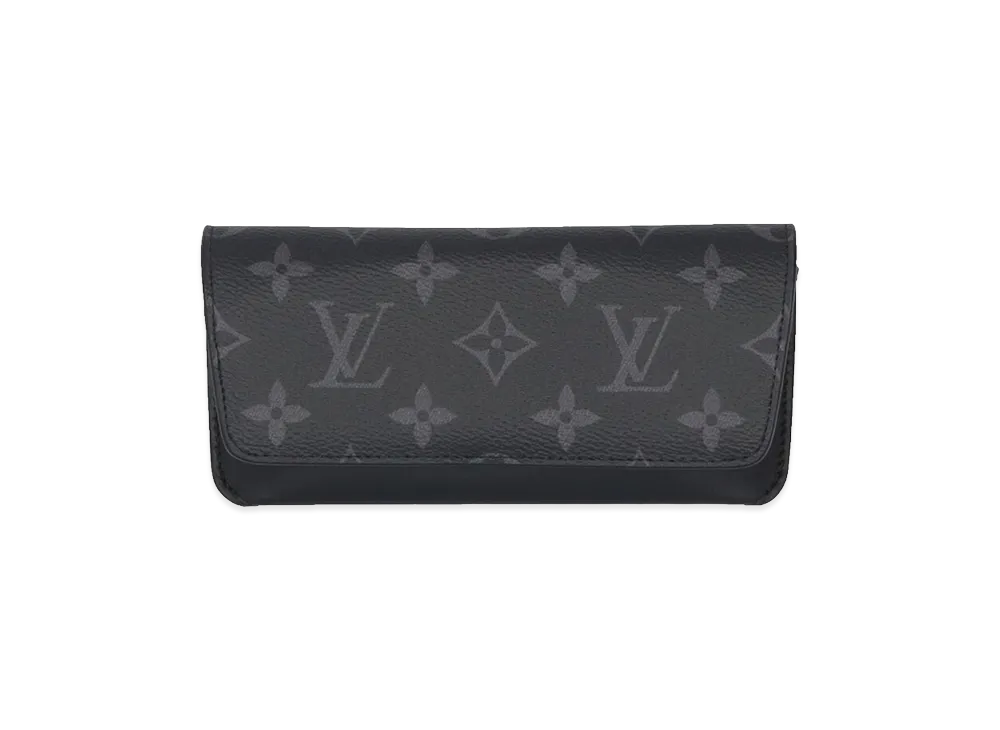 Louis Vuitton Etui Lunettes Woody Monogram Eclipse "Black"