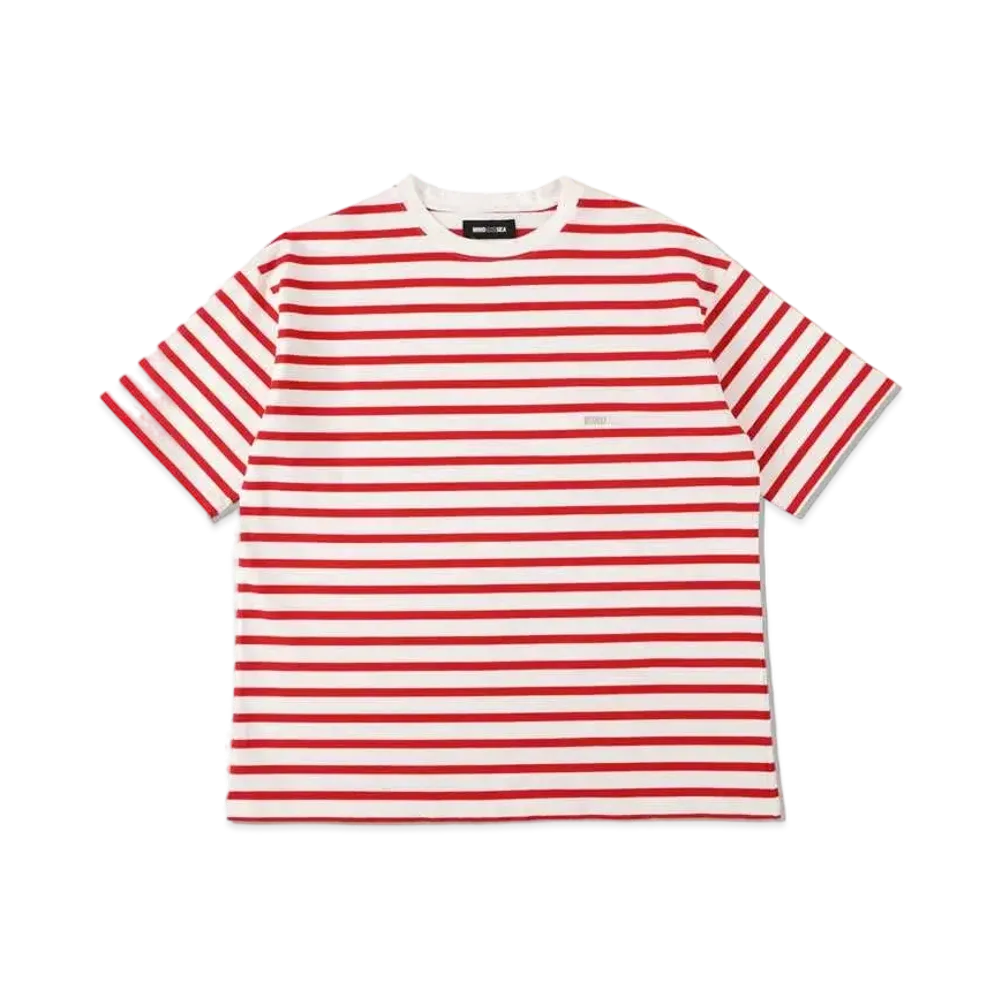 WIND AND SEA HEAVY WEIGHT BORDER S/S TEE "White Red"