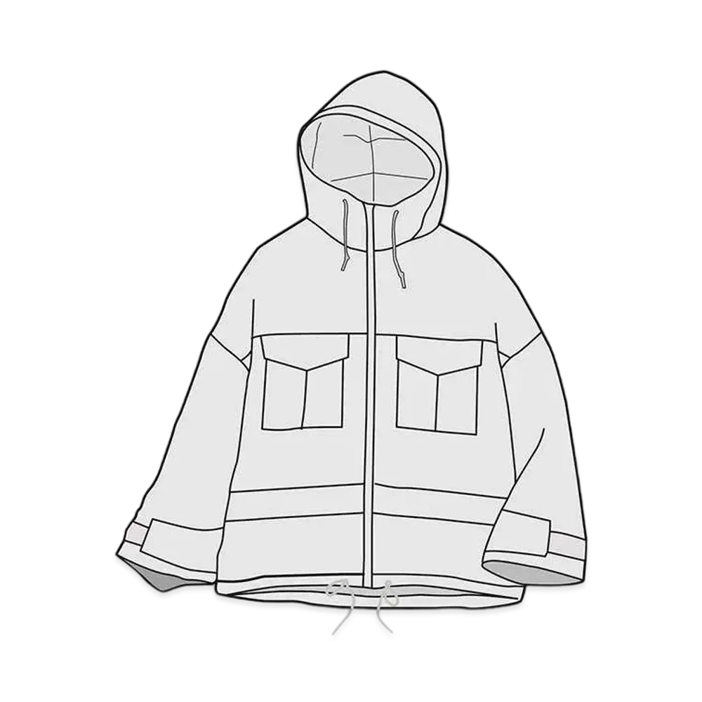 Uniqlo White Mountaineering Hybrid Down Oversize Parka Women "Light Grey"