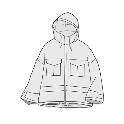 Uniqlo White Mountaineering Hybrid Down Oversize Parka Women "Light Grey"