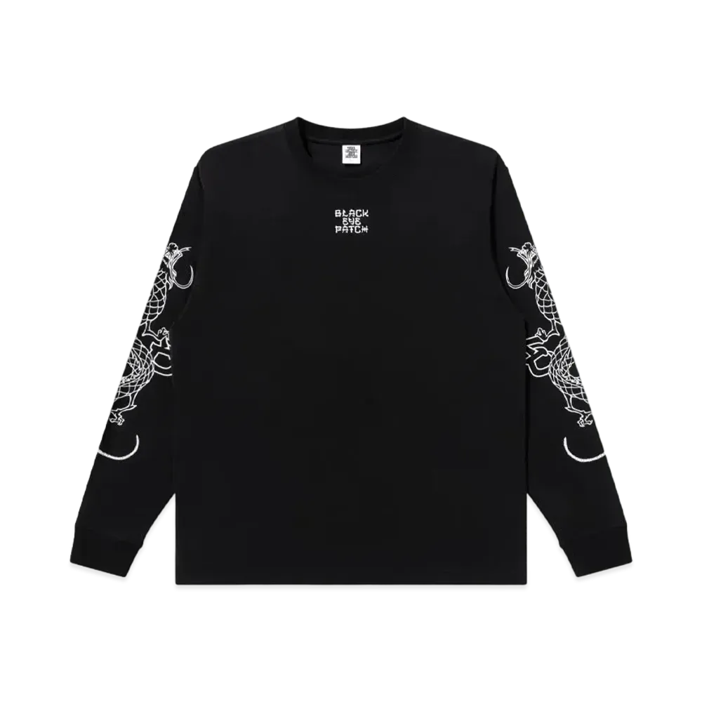 BlackEyePatch Kanji Dragon L/S Tee "Black"