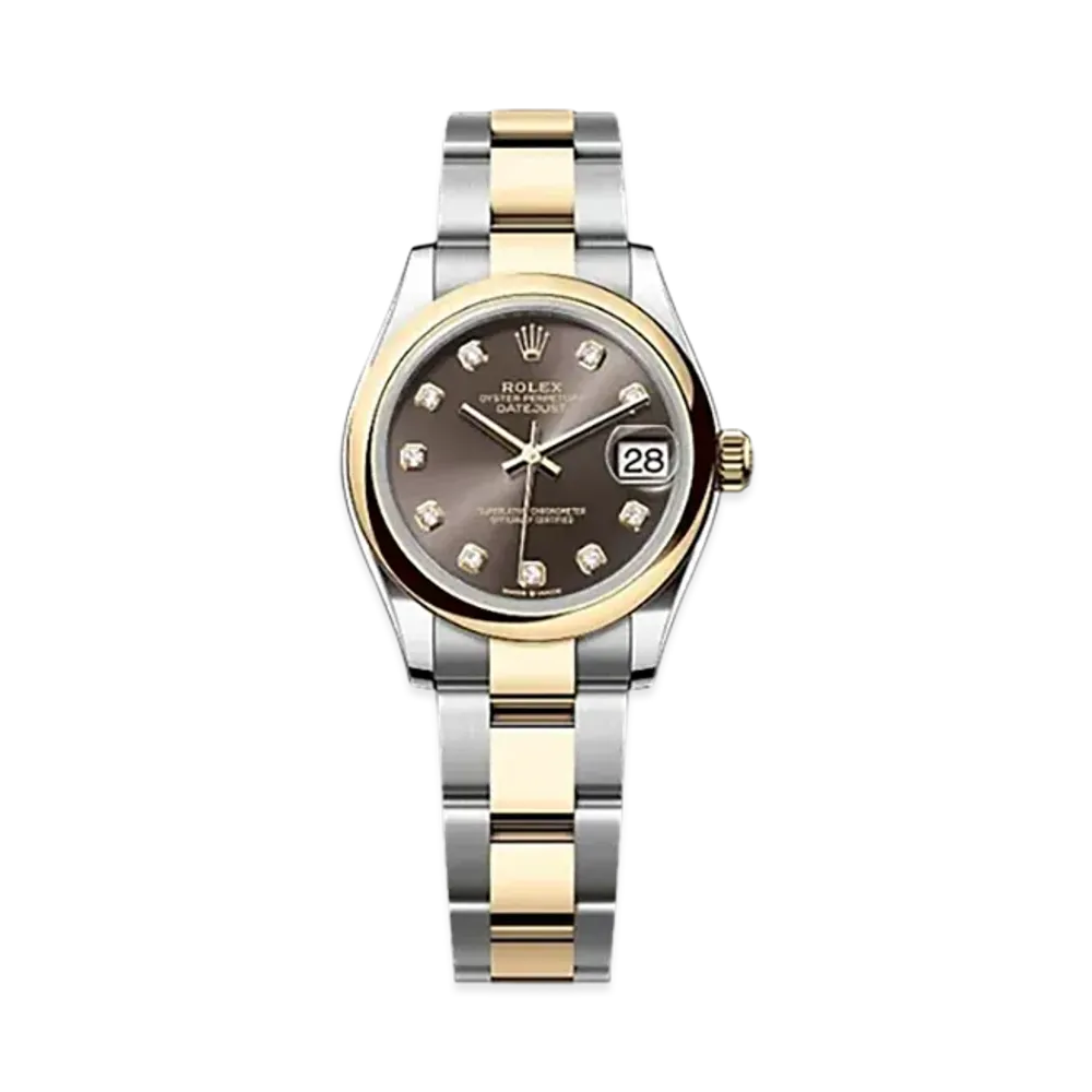 ROLEX Datejust 31mm Oystersteel & Yellow Gold 278243 "Dark Grey"