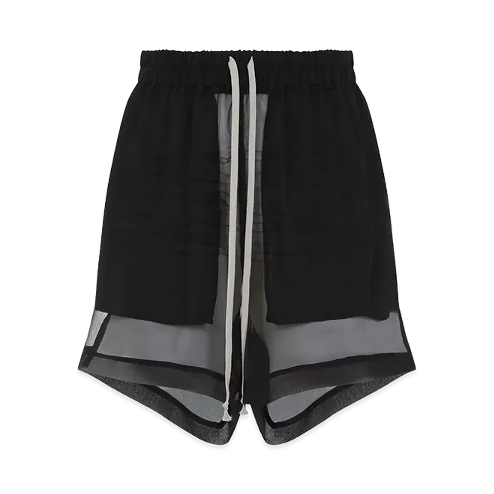 Rick Owens Women's Silk Shorts "Black"