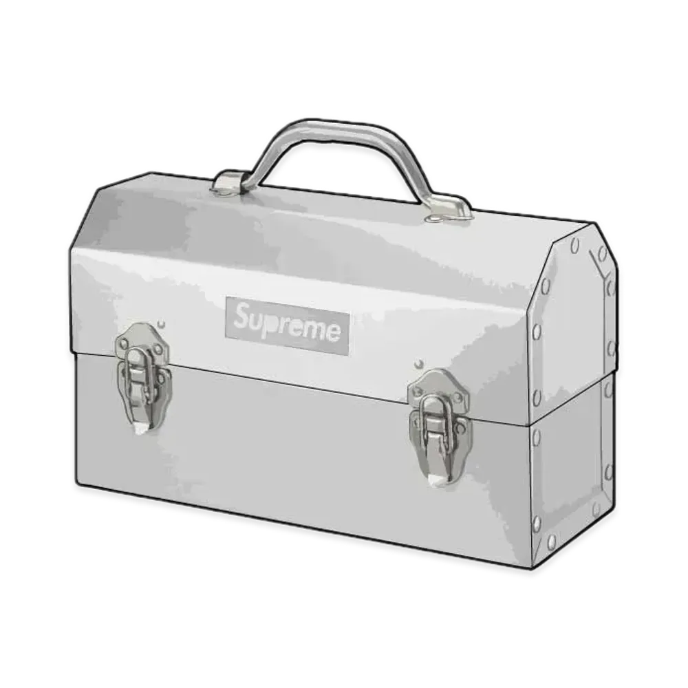 Supreme x L. May MFG Inc. Miner's Lunchbox "Silver"