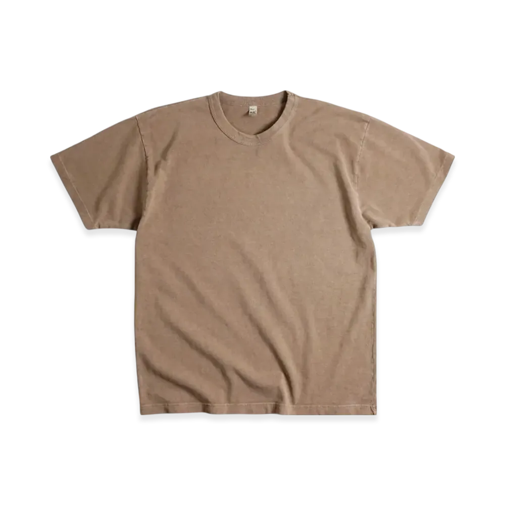 Los Angeles Apparel 8.5OZ Short Sleeve Binding Pigment Dyed T-Shirt "Patchouli"