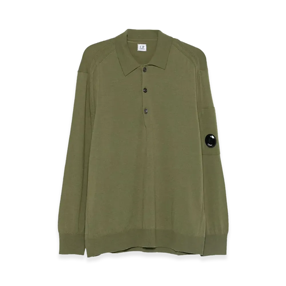 C.P. Company Wool Polo "Green"