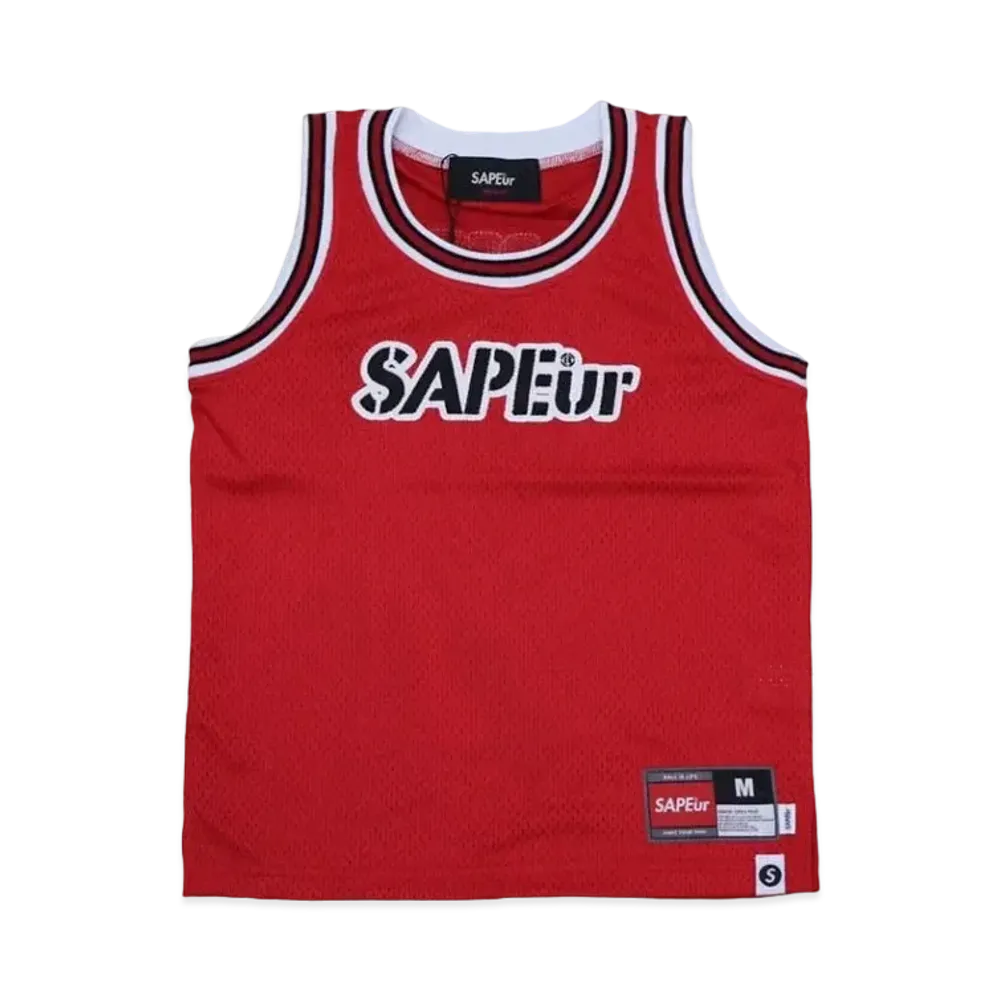 SAPEur Basket Tank Top Kids "Red"