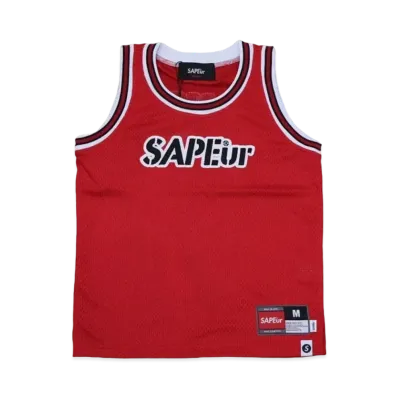 SAPEur Basket Tank Top Kids "Red"