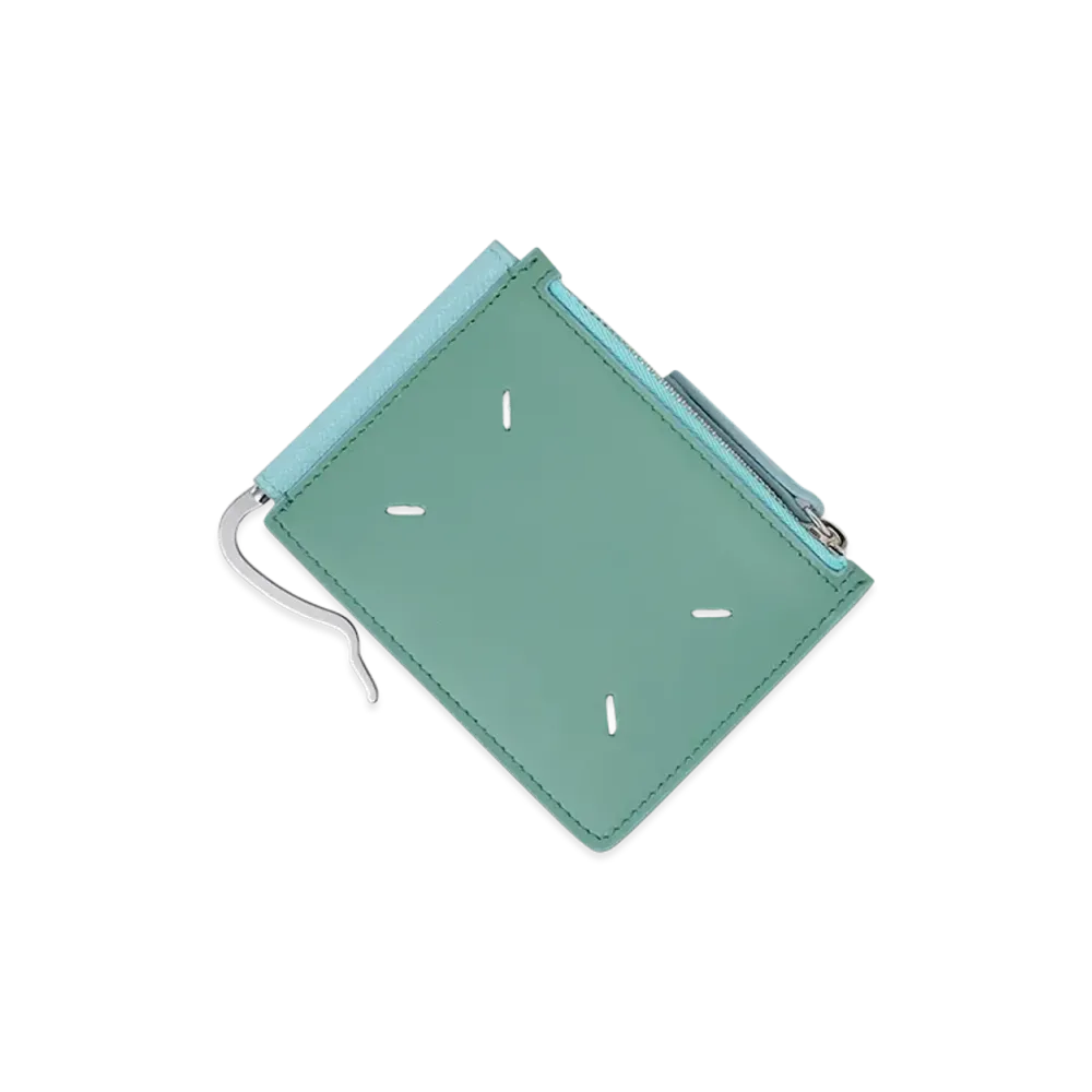 Maison Margiela Money Clip Wallet Slim 2 Pincer "Lightblue/Green"
