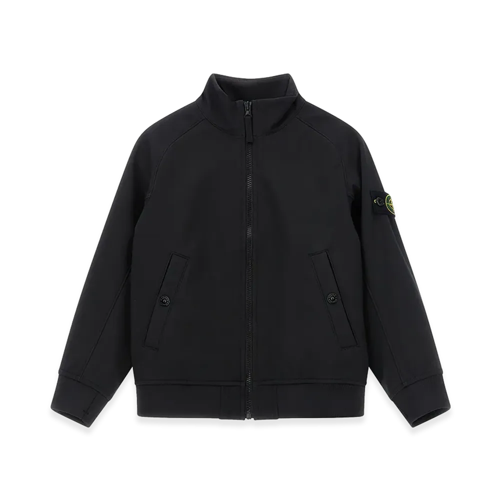 Stone Island Kids Logo Badge Jacket "Black"