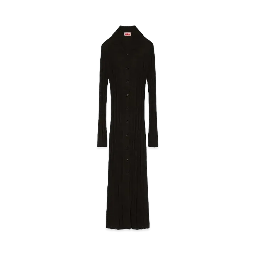 KENZO Long Transparent Cardigan "Black"