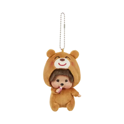 Sekiguchi Irasutoya x Monchhichi Kao-deka SS Keychain Bear
