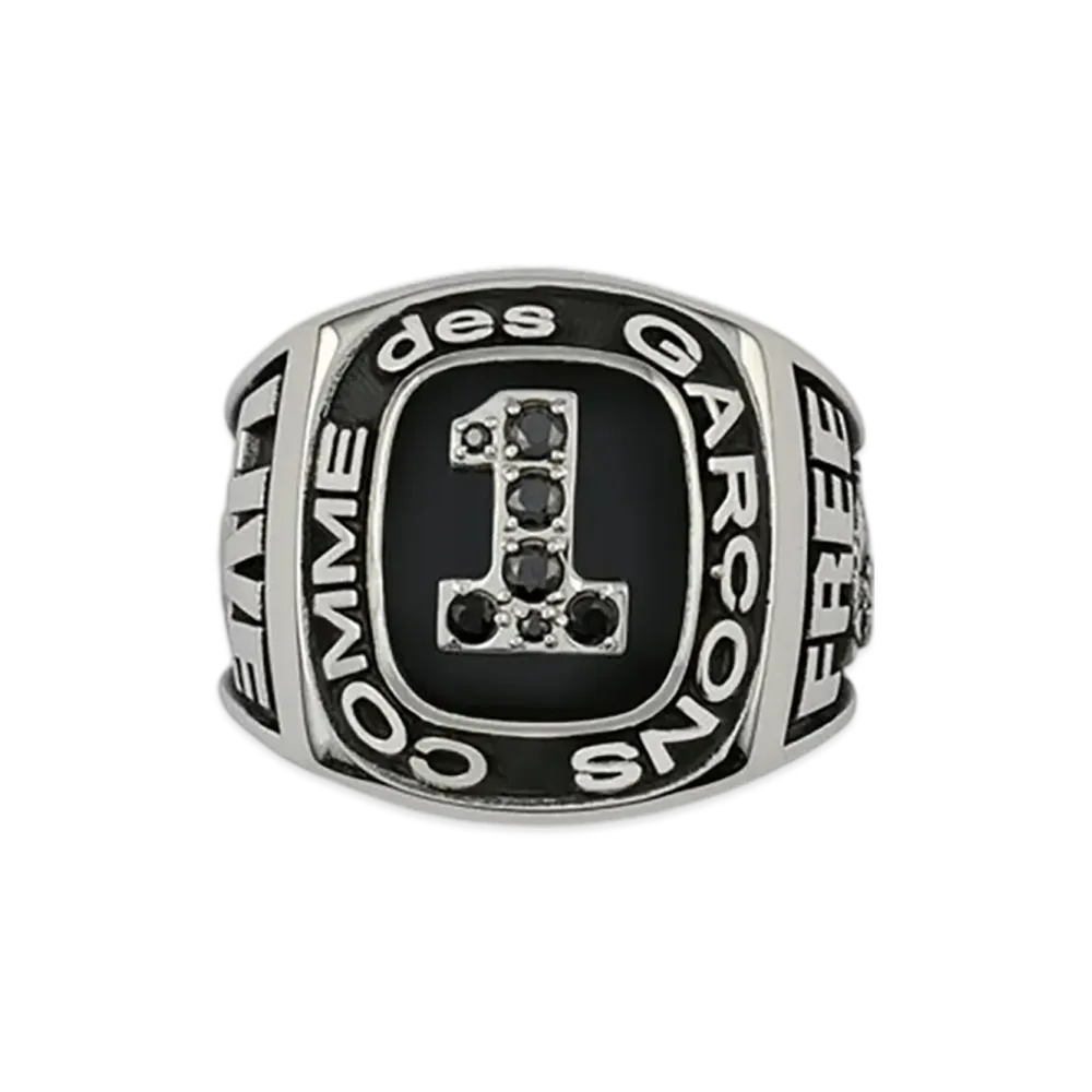 COMME des GARCONS Champion Ring "Silver/Black"