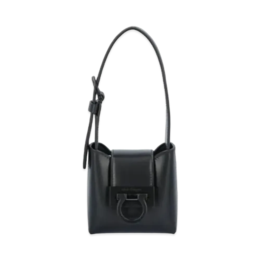 Salvatore Ferragamo Trifolio Minibag "Black"