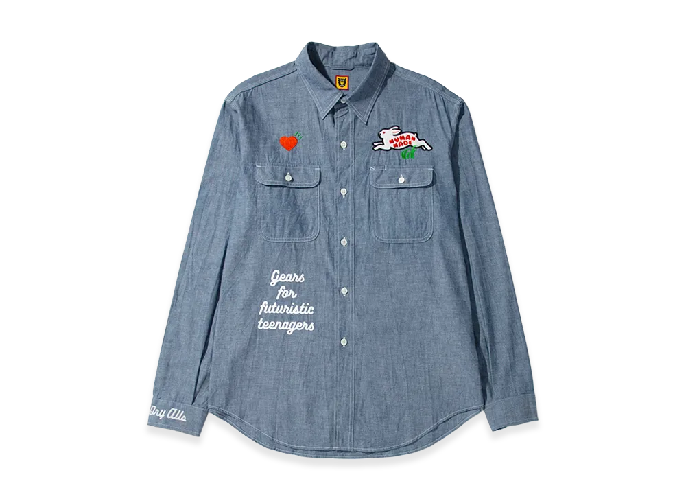 HUMAN MADE Chambray Shirt "Blue"