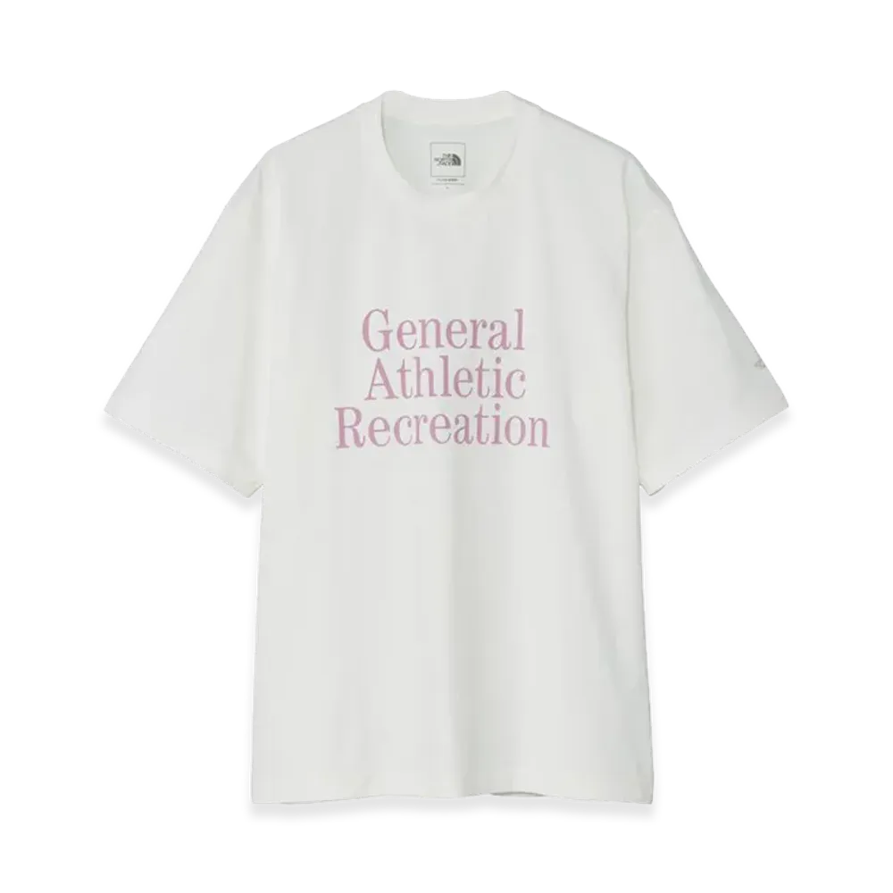 The North Face General Athletic Recreation Typographic White Short Sleeve Tee Unisex "White/Sea Fog"