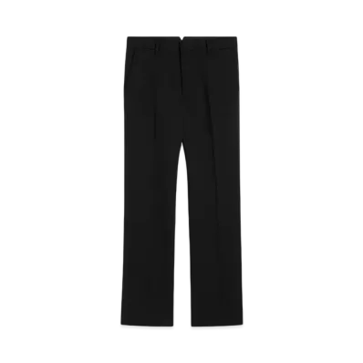 AMI PARIS Wool Straight-Fit Pants "Black"