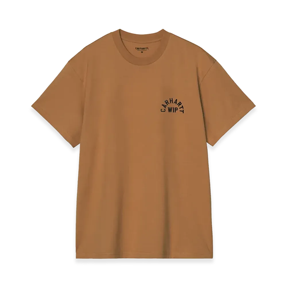 Carhartt WIP S/S Arch Script T-Shirt "WIP H Brown/Black"