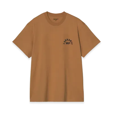Carhartt WIP S/S Arch Script T-Shirt "WIP H Brown/Black"