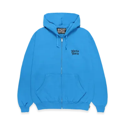 WACKO MARIA Heavy Weight Zip Hooded Sweat Shirt "Blue"