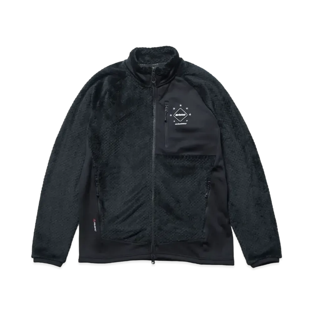F.C.Real Bristol Polartec Hybrid Stand Collar Jacket "Black"