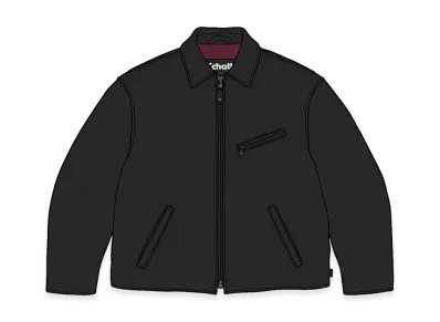 Supreme x Schott Distressed Leather Jacket "Black"