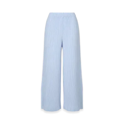 ISSEY MIYAKE Hatching Bottoms "LightBlue"