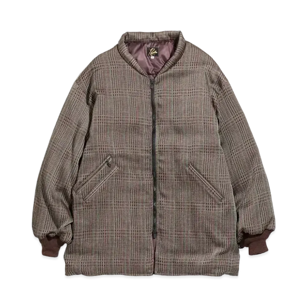 Needles DOWN SUR COAT - PE/W/CU FANCY PLAID "Bordeux/Red/Yellow"