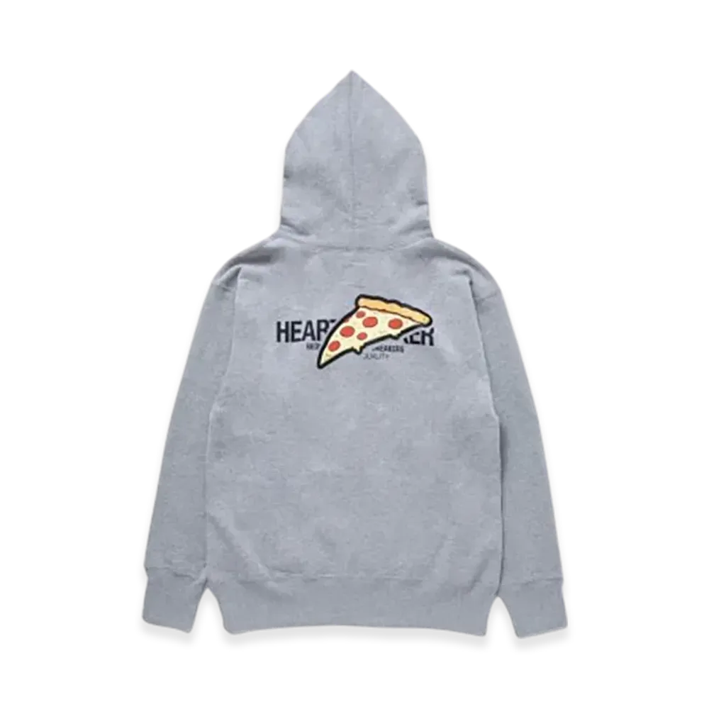 BEDWIN & THE HEARTBREAKERS L/S Hooded Sweat Slice Pizza "Gray"