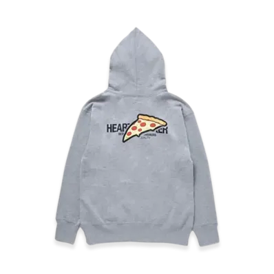BEDWIN & THE HEARTBREAKERS L/S Hooded Sweat Slice Pizza "Gray"