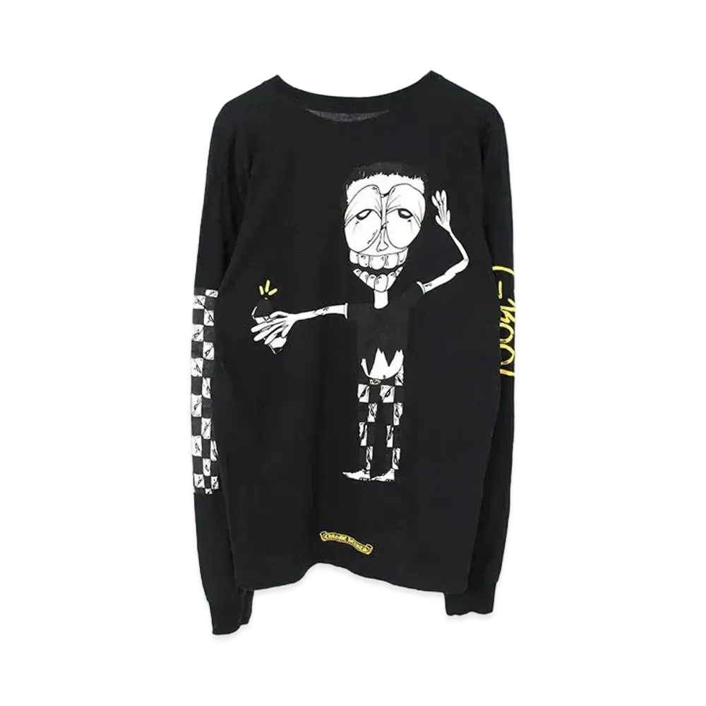 Chrome Hearts PPO Groot Matty Boy Print L/S T-Shirt "Black/White/Yellow"