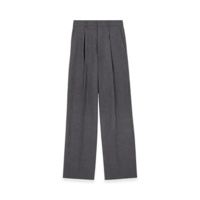 MM6 Maison Margiela Women's Tailored Wool Trousers "Dark Gray"