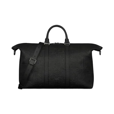 Dior Weekender 40 Dior Gravity Leather and Grained Calfskin "Black"