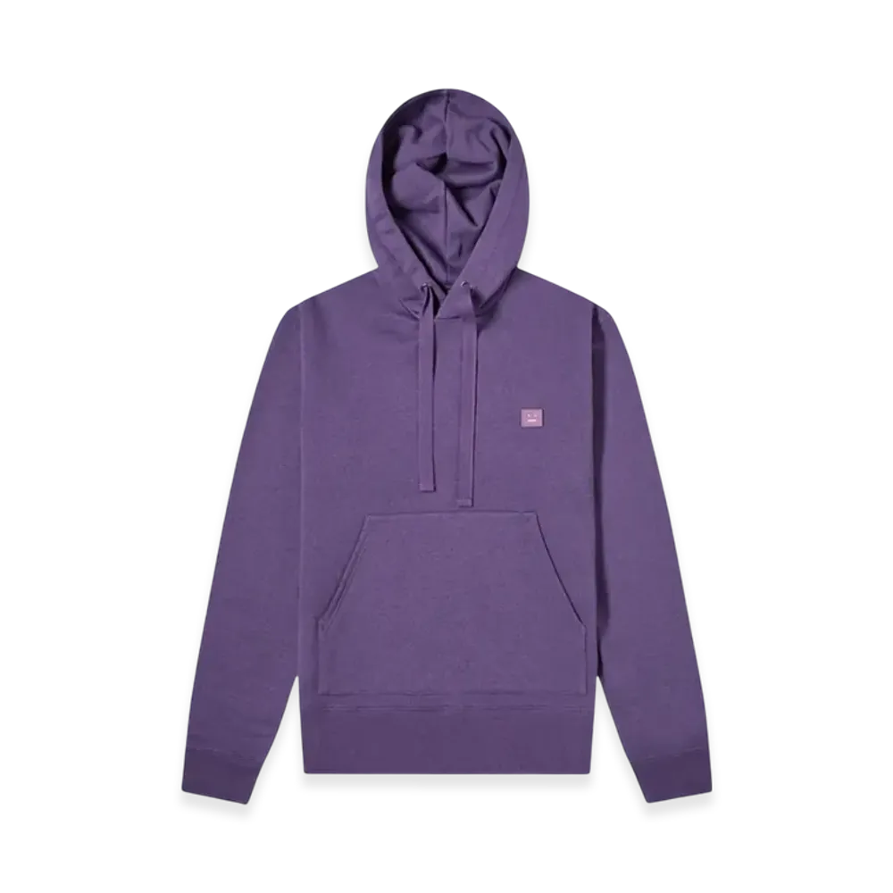 Acne Studios Ferris Face Hooded Sweatshirt "Electric Purple"