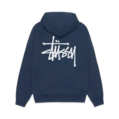 Stussy Basic Hoodie "Navy" (25SS)
