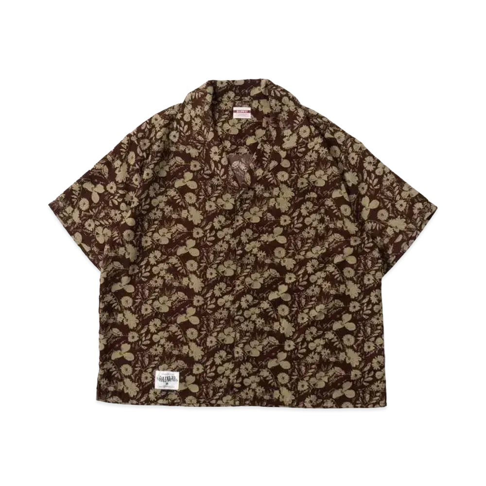 BADWAY Flower Aloha Style Shirt "Green"