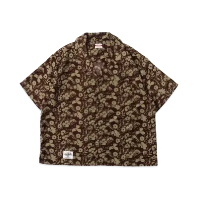 BADWAY Flower Aloha Style Shirt "Green"