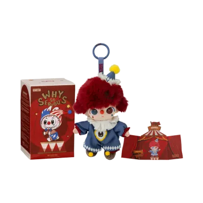 POP MART WHY SO SERIOUS Series-Vinyl Plush Pendant Flame Clown (DIMOO)