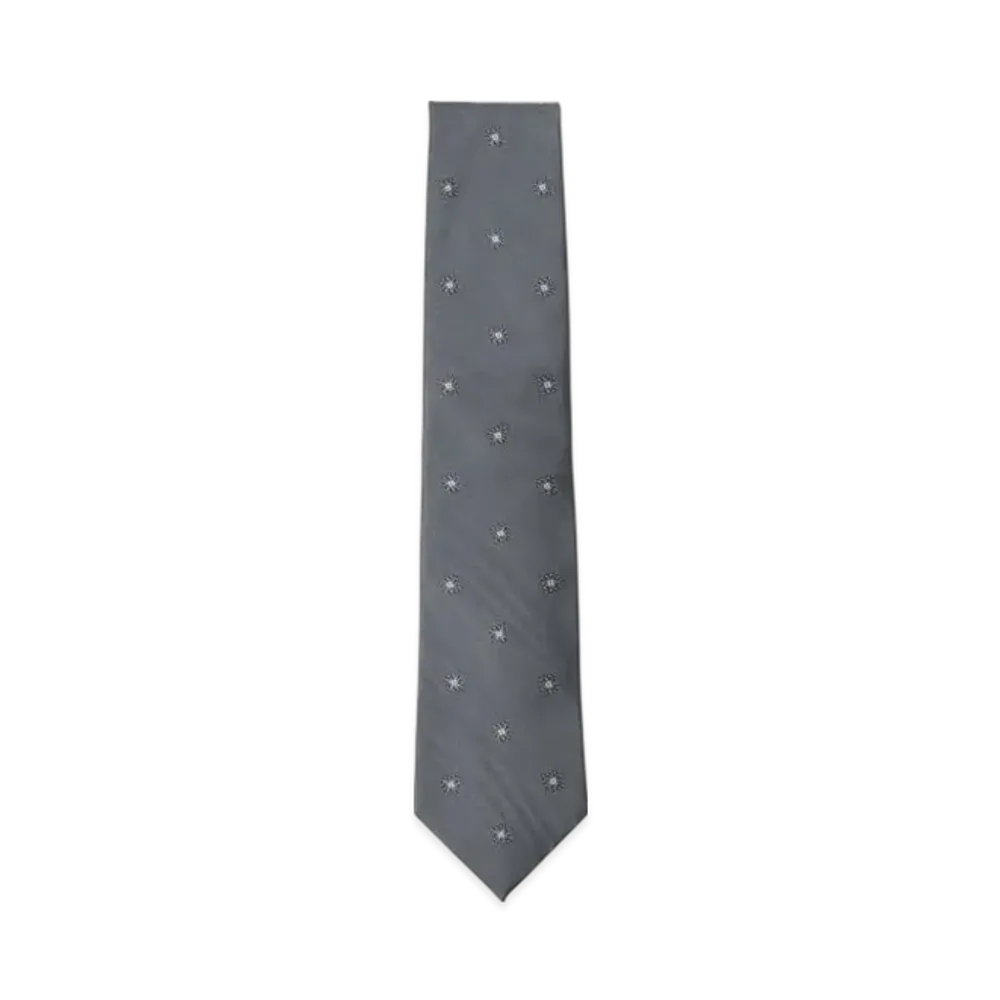 BEAMS Silk Pattern Tie "Gray"