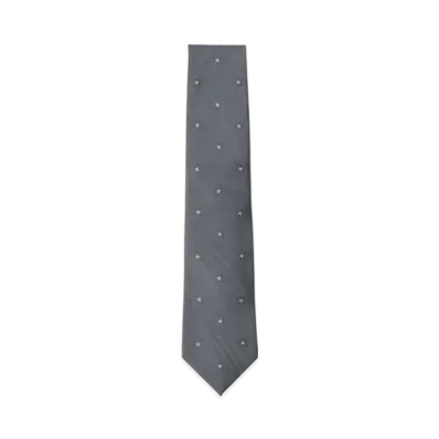 BEAMS Silk Pattern Tie "Gray"