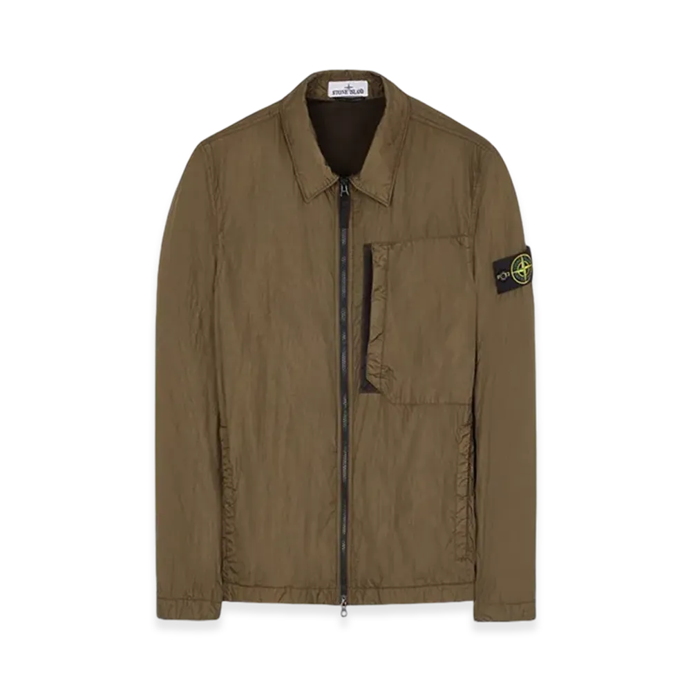 Stone Island 10723 Garment Dyed Crinkle Reps Recycled Nylon Jacket - 23FW "Olive Green"