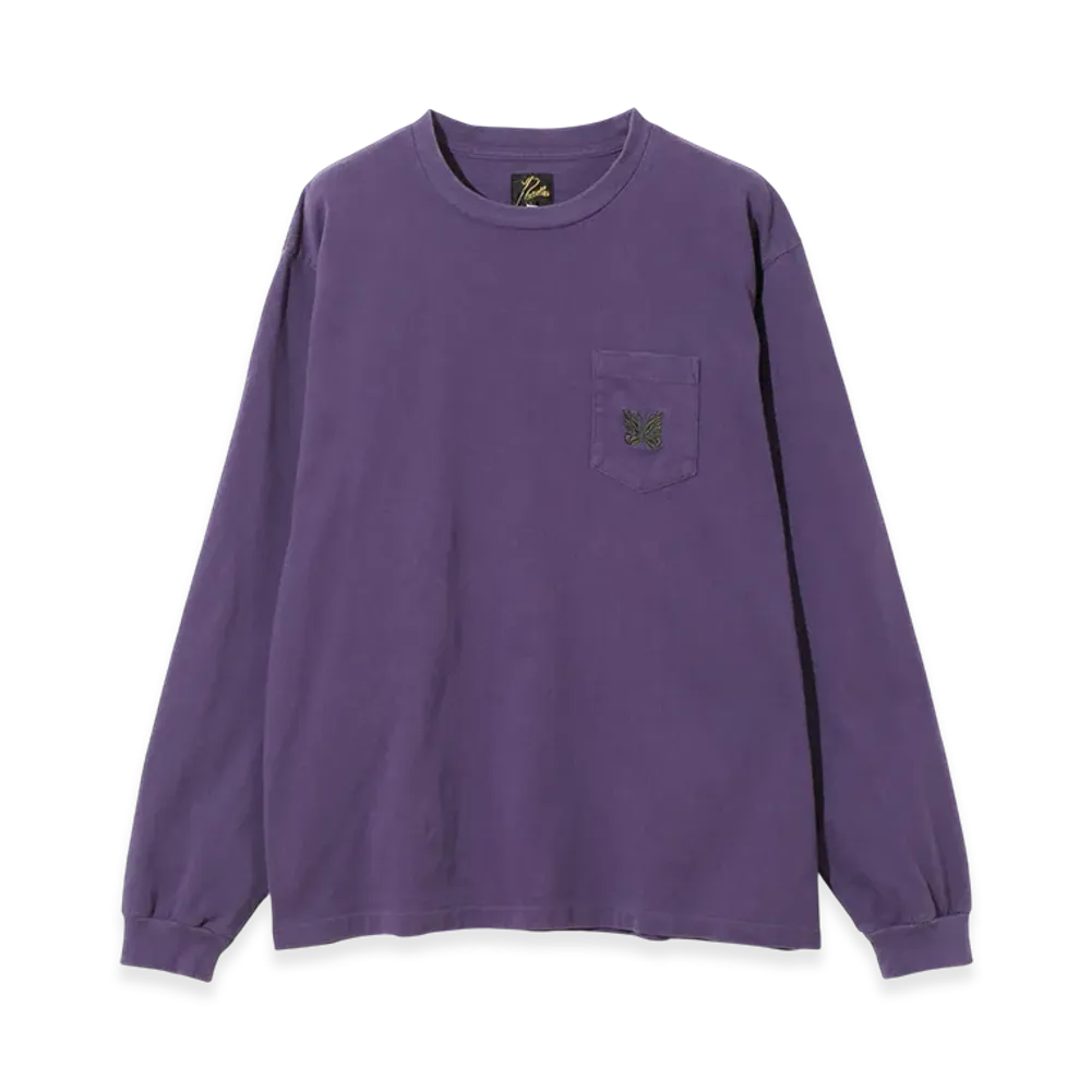 NEEDLES L/S Pocket Tee - Cotton Jersey "Purple"