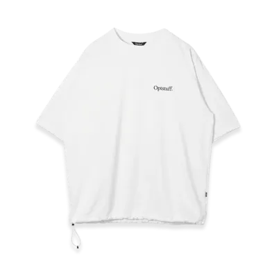Optstuff Drawstring Tech T-Shirt "White"